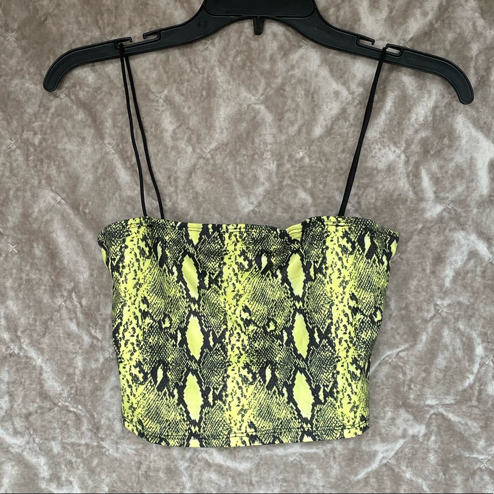 Shein Snakeskin Crop Top